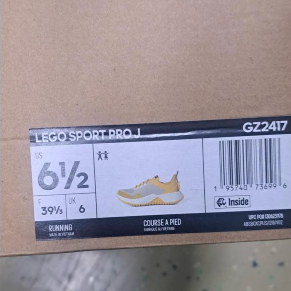 Lego Yellow Sneakers for Everyday Adventures. Kids 61/2 y women 8